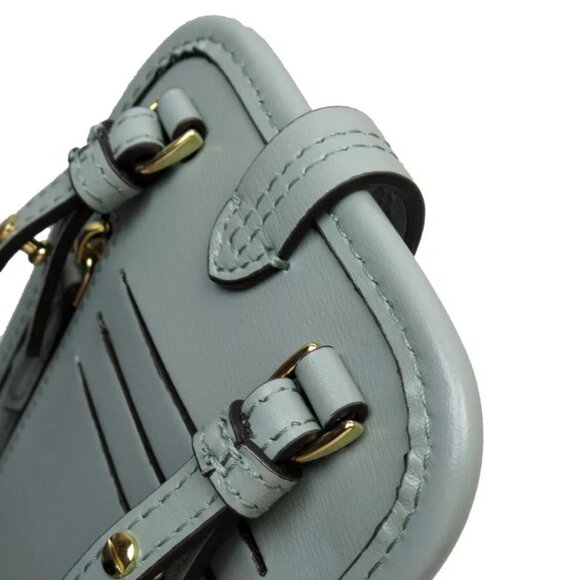 Auth FENDI Smartphone case holder Phone holder Pale green leather - Picture 11 of 16